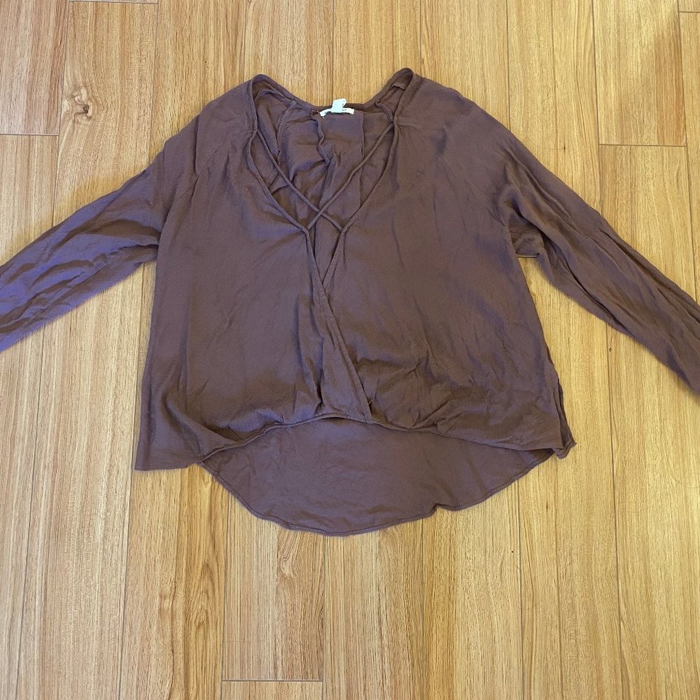 Urban Outfitters cross front blouse